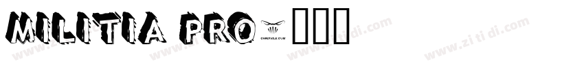 Militia Pro字体转换